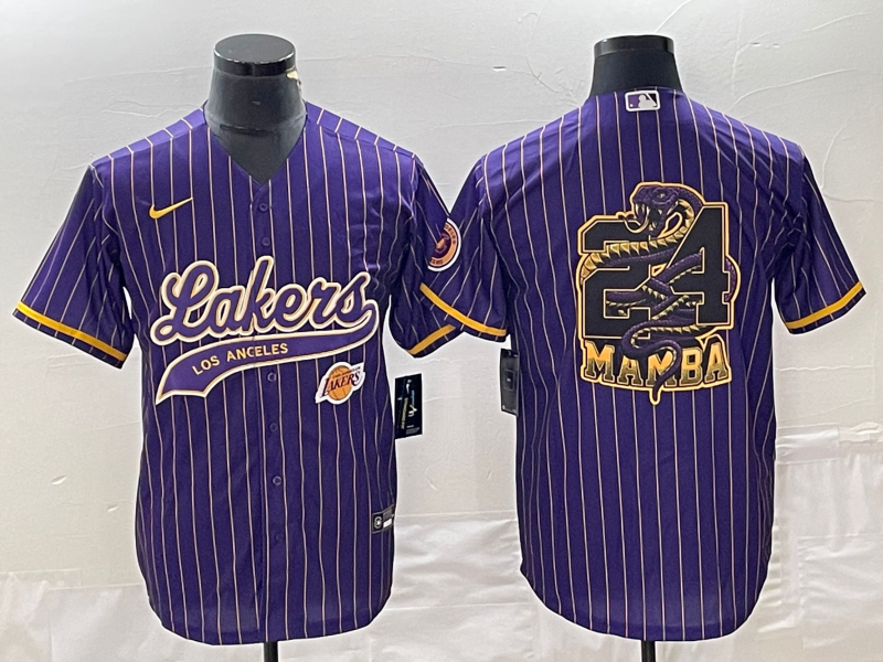 Men Los Angeles Lakers #24 Bryant purple 2024 NBA Jersey2024112003